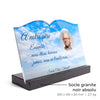 Plaque funéraire nuages 25 Plaquedeces.fr
